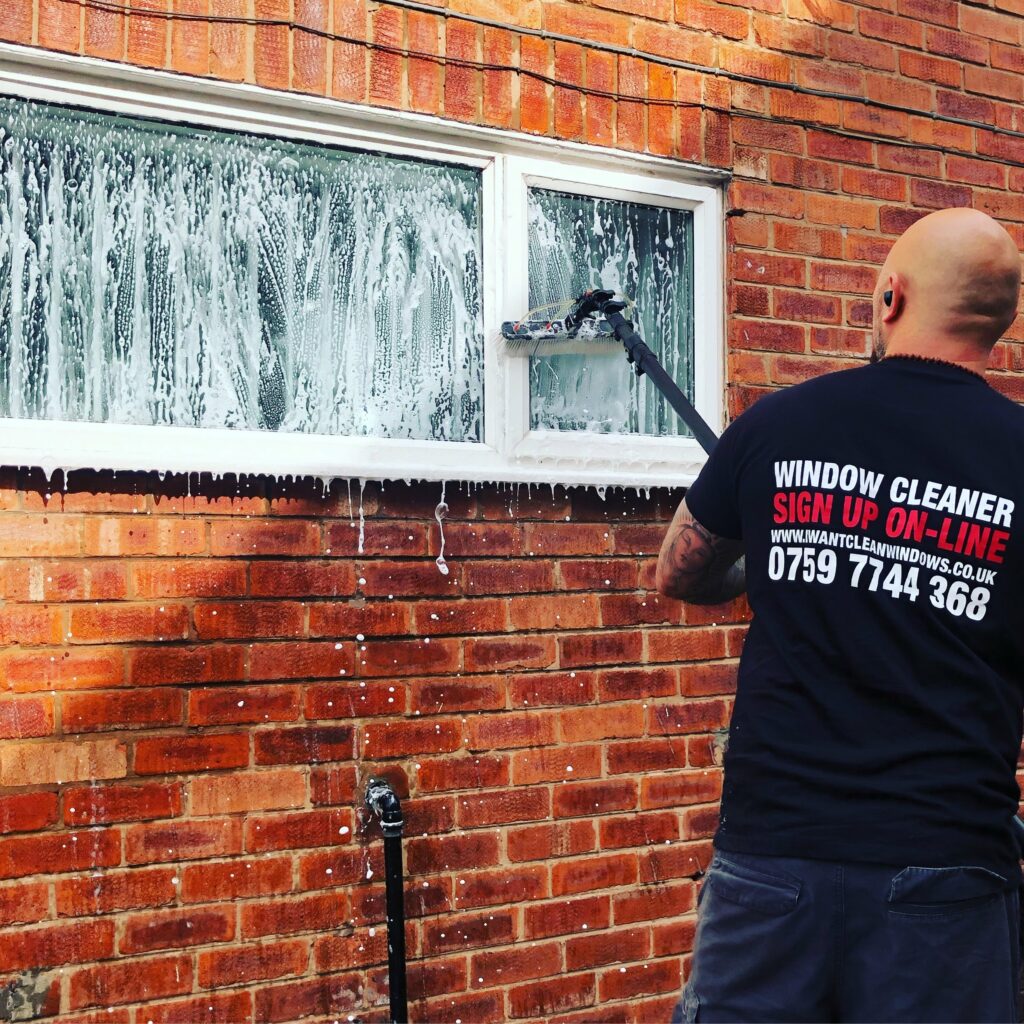 soapy window